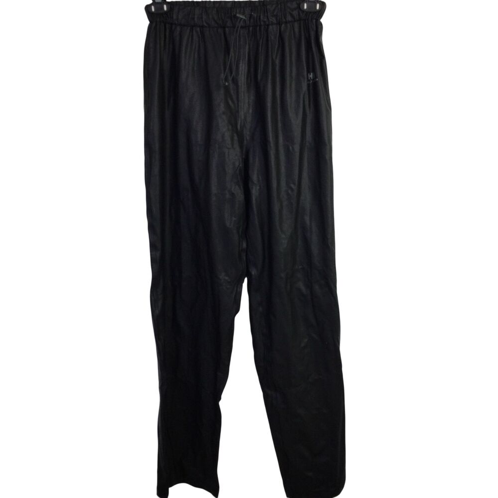 Helly Hansen Mens Waterproof Polyurethane Pants Drawstring Waist Black Size M